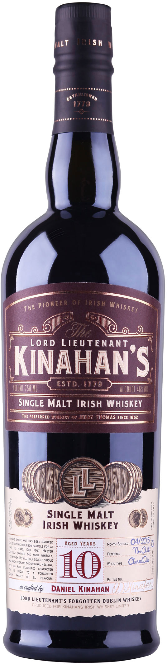 THE LORD LIEUTENANT KINAHAN'S IRISH WHISKEY LED SIGN~ NEW in BOX ~ 23"X20"X2 " 