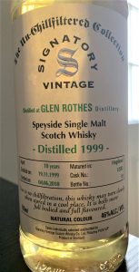 Glenrothes 1999 Bottle